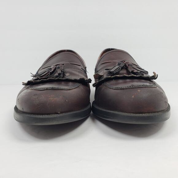 Florsheim Comfortech Mens Size 10 Red Brown Slip On Dress Tassel Loafer Shoes main image 5